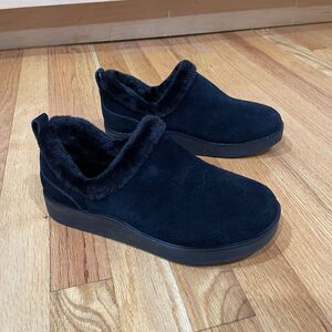 ABEO Pioneer Bootie Women Size 7.5 Arch Support Faux Fur Black Leather WORN ONCE